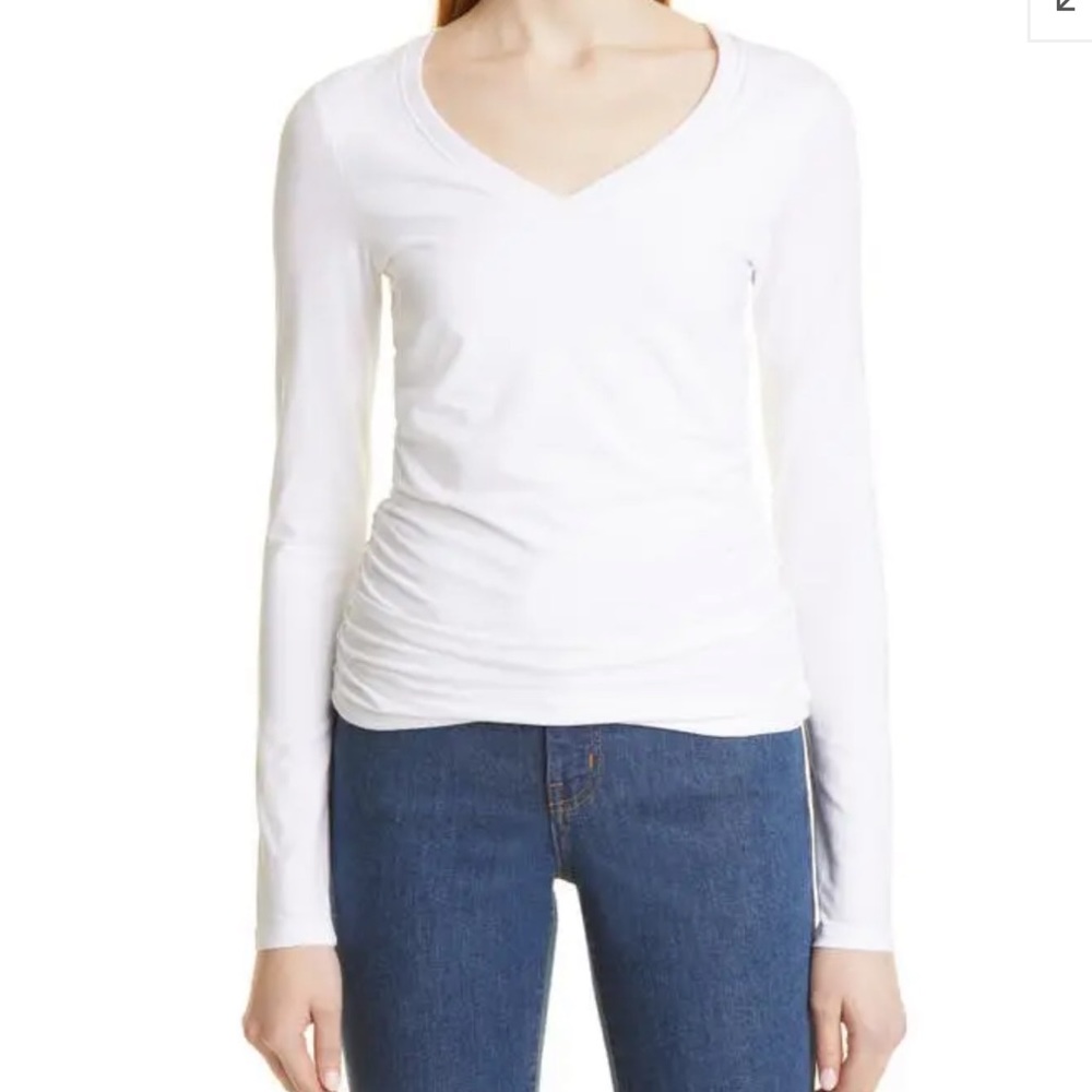ATM ANTHONY THOMAS MELILLO
Ruched Long Sleeve- White Size medium